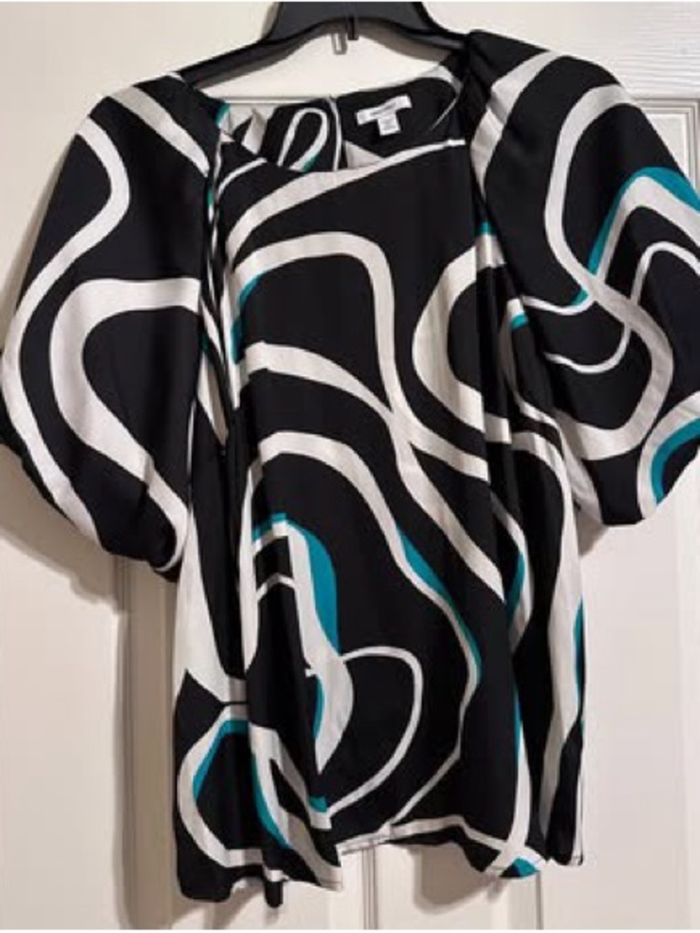 Nine Nine West Silky Puffy Sleeve Blouse Size 1X